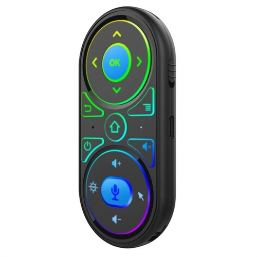 Intelligent Backlight 2.4G Gyro Air Mouse IR Learning Voice Search for Smart TV