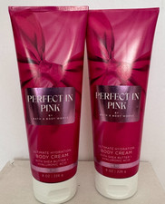 Bath Body Works Perfect in Pink Ultimate Hydration Body Cream 8 oz Set of 2