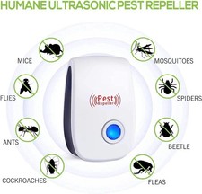 1Pc Ultrasonic Pest Repeller Plug in Pest Repellent Indoor for Flea Insects NEW!