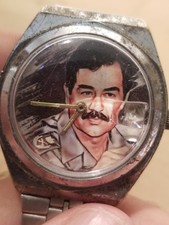 1980'S SADDAM HUSSIEN PRESIDENT WATCH SPECIAL MEMORIAL RARE