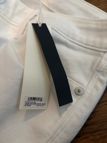 NWT Vineyard Vines Women’s Raw Hem Jamie Denim Jeans Size 32 $178 Pant White Cap - Picture 6 of 9
