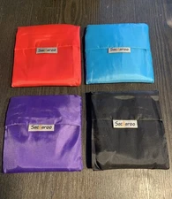 Sacaroo Reusable Standard Nylon Shopping Bags Black,Purple,Blue,Red New-No Tags
