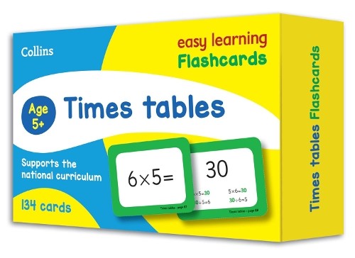 Карточки с таблицами умножения Collins Easy Learning KS2 (ИМПОРТ из Великобритании)