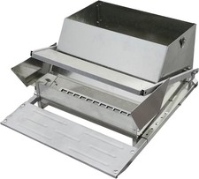 27LB Heavy Duty Galvanized Steel Chicken Feeder, Rat Spill Proof for 6 Chickens