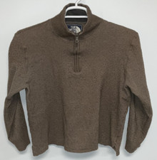 The North Face 1/2 Zip Sweatshirt Women's Extra Large Brown