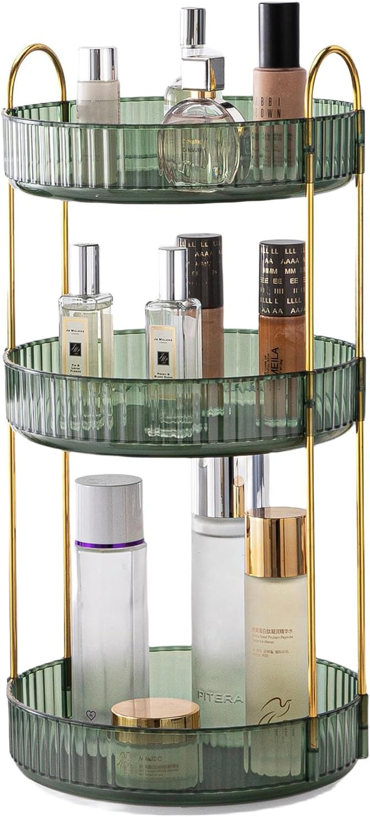 Organizzatore Trucco Rotante 360° Grande Capacità | Salvaspazio Beauty