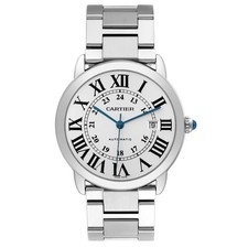 Cartier Ronde Solo XL Silver Dial Steel Mens Watch W6701011 2