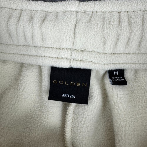 Aritzia Golden Polartec Fleece Joggers 29" Beige Womens Medium M - Picture 5 of 15