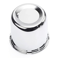 1PC 3.31" 84mm Push Through Center Cap 3.31" Center Hole, 3.03" Height Chrome