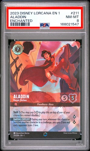 Aladdin - On the Edge of Adventure graded PSA 8 for sale on eBay