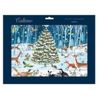 Wild Animals Deer Pheasant Badger  Tree Caltime Advent Calendar 350 x 245 mm