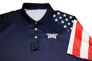 MAGLIA GOLF LEVELWEAR STRETCH POLY XL PXG ROSSO/BIANCO E BLU COLORI SUPER!!!