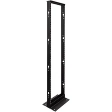 NavePoint 2 Post Open Frame Server Rack for 19 Inch Equipment, AV, Networking,