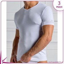 Maglie intime uomo cotone Navigare 571 scollo a V 3 pz