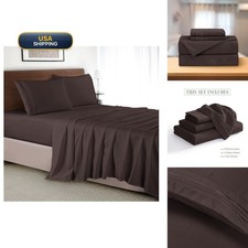 Elegant Comfort Luxury 4-Piece Bed Sheet Set - Luxury Bedding 1500 Premium