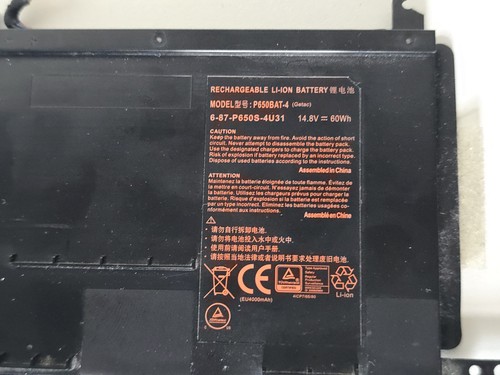 Batería Original Medion P650BAT-4 60Wh 3910mAh Clevo P650SA P650SE P650SG P651SA - Imagen 2 de 3