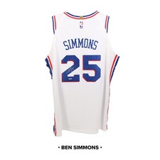 Ben Simmons Autographed Philadelphia 76ers Nike Authentic White Jersey
