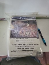 Weav-ables W-C4 AFGHAN CLOTH White 48" X 72" with Needle & Pattern Weavables