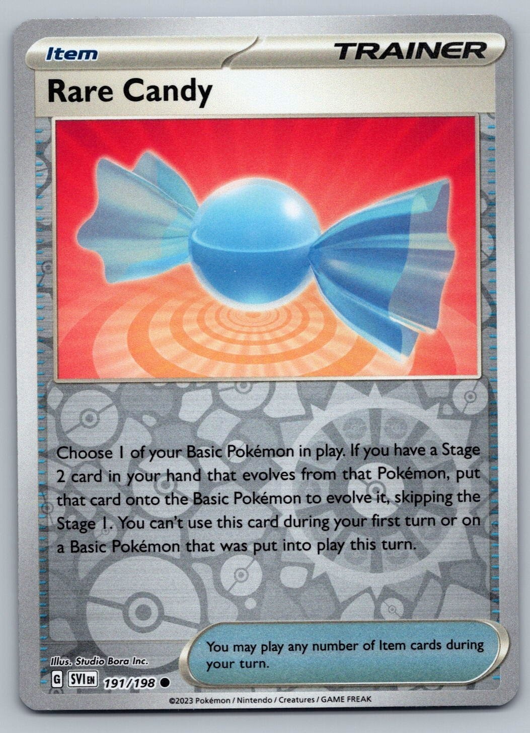 Rare Candy 191/198 - Reverse Holo - Pokemon - Scarlet & Violet - NM/M