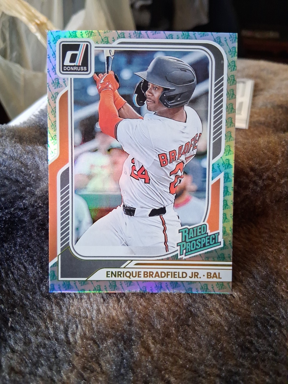 2026 Donruss #147 Enrique Bradfield Jr. Rated Prospect Liberty parallel 🗽