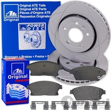 ATE PowerDisc BREMSSCHEIBEN + BELÄGE VORNE für OPEL ASTRA J + ZAFIRA C TOURER