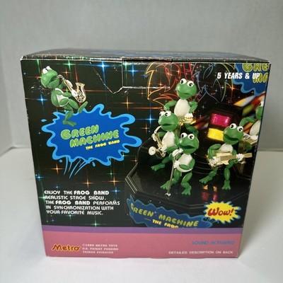 GREEN MACHINE THE FROG BAND おもちゃ レトロ 格安 1989 Metro Toys Green Machine The Frog Band in Original Box Turns