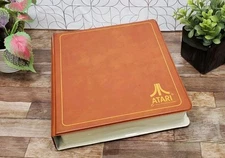 Vintage ATARI 2600 Video Game Cartridge Storage  Case W/ 8 Games Space Invaders 