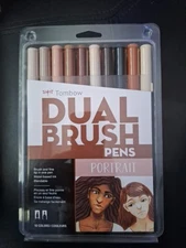 Tombow Dual Brush Pens Art Markers Brush and Fine Tip( Portrait)
