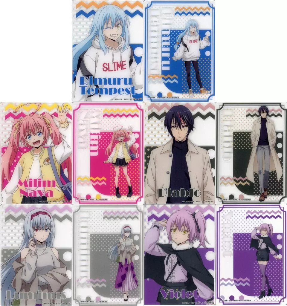 That Time I Got Reincarnated as a Slime Card Set 5 Types Winter Costume Keychain