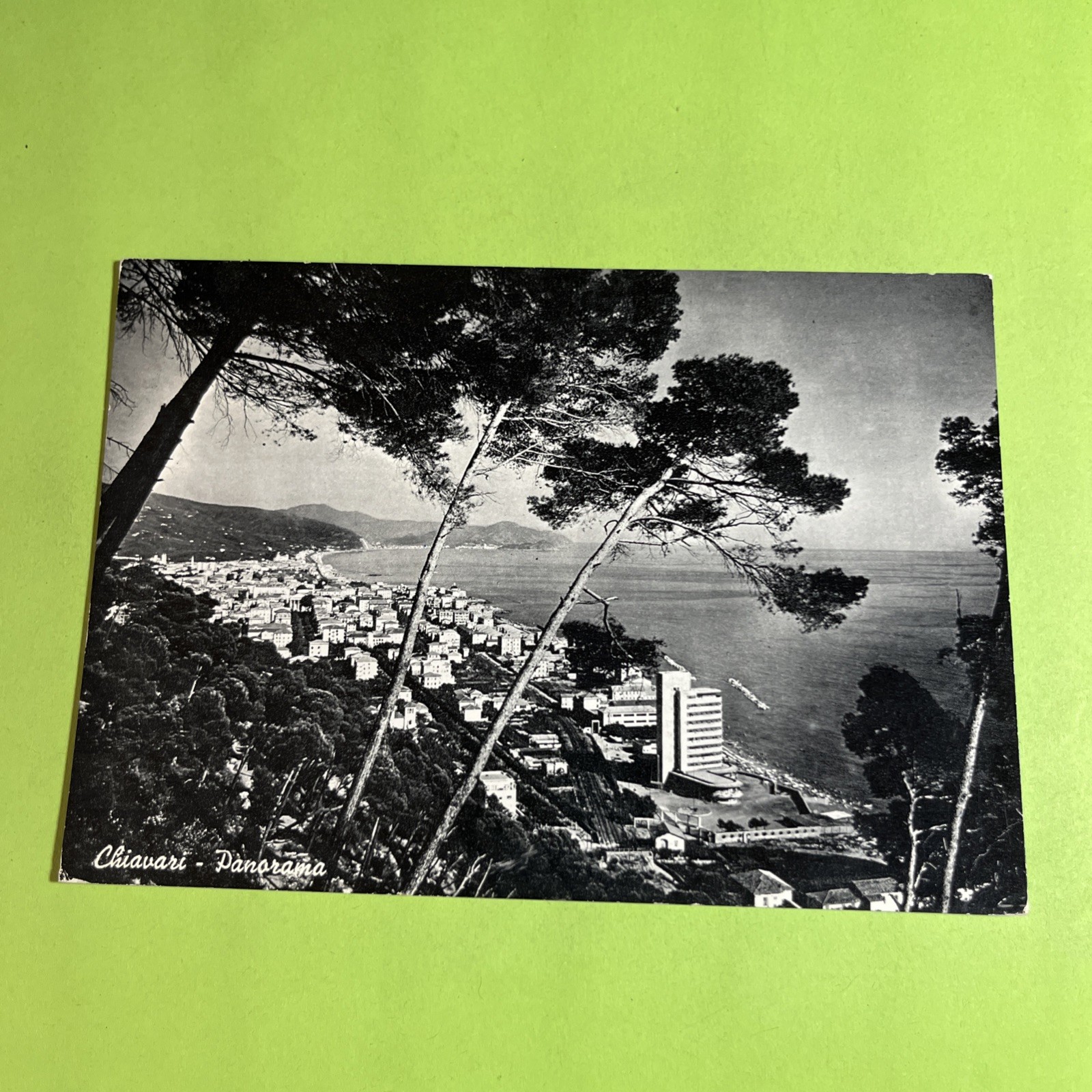 CHIAVARI PANORAMA VIAGGIATA  - CARTOLINA BIANCO E NERO - CARTE POSTALE -