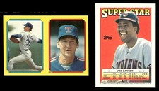 1988 Topps Stickers Bob Welch #73 Charlie Hough #236 Super Star Joe Carter #49