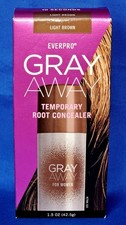 Everpro Gray Away Temporary Root Concealer Cover Spray Light Brown NEW 1.5 oz