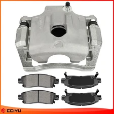 Rear Left Brake Caliper Brake Pads For 2002-2009 Chevy Trailblazer SSR GMC Envoy