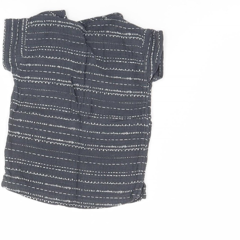Baby UK Size 9-12 Months George Grey Basic Blouse image 4