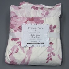 Pottery Barn x Love Shack Fancy- Garden Damask Duvet Cover- Twin XL - Pink NWT