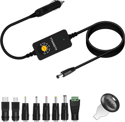Car Charger Adapter with 3V 4.5V 5V 6V 7.5V 9V 12V 2A Auto Cigarette Lighter Mal