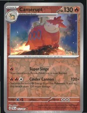 Camerupt 012/012 Uncommon Paldean Fates Reverse Holo Near Mint