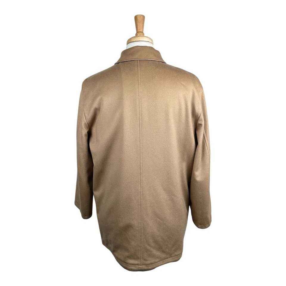 Abrigo reversible Ermenegildo Zegna marrón cachemir puro para hombre talla mediana como nuevo  Foto 4 de 4