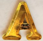 Civil War Era Company Letter A Older Reproduction — photo 2