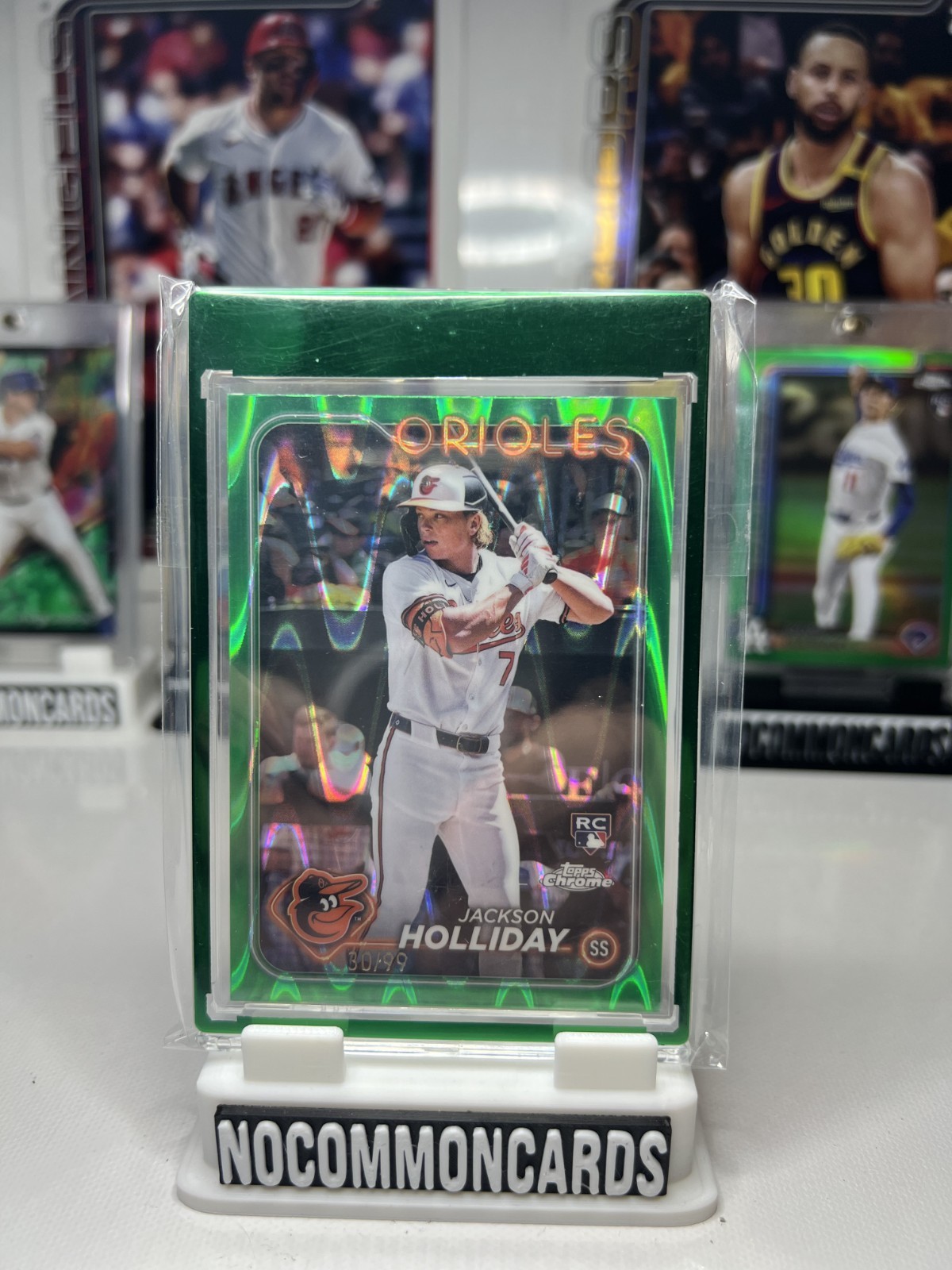 2024 Topps Chrome #88 Jackson Holliday Green RayWave Refractor /99 RC
