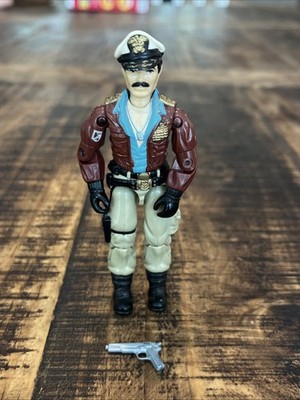 Vintage GIJOE Cobra 100% Complete Figure 1985 KEEL-HAUL (v1) USS Flagg ADMIRAL