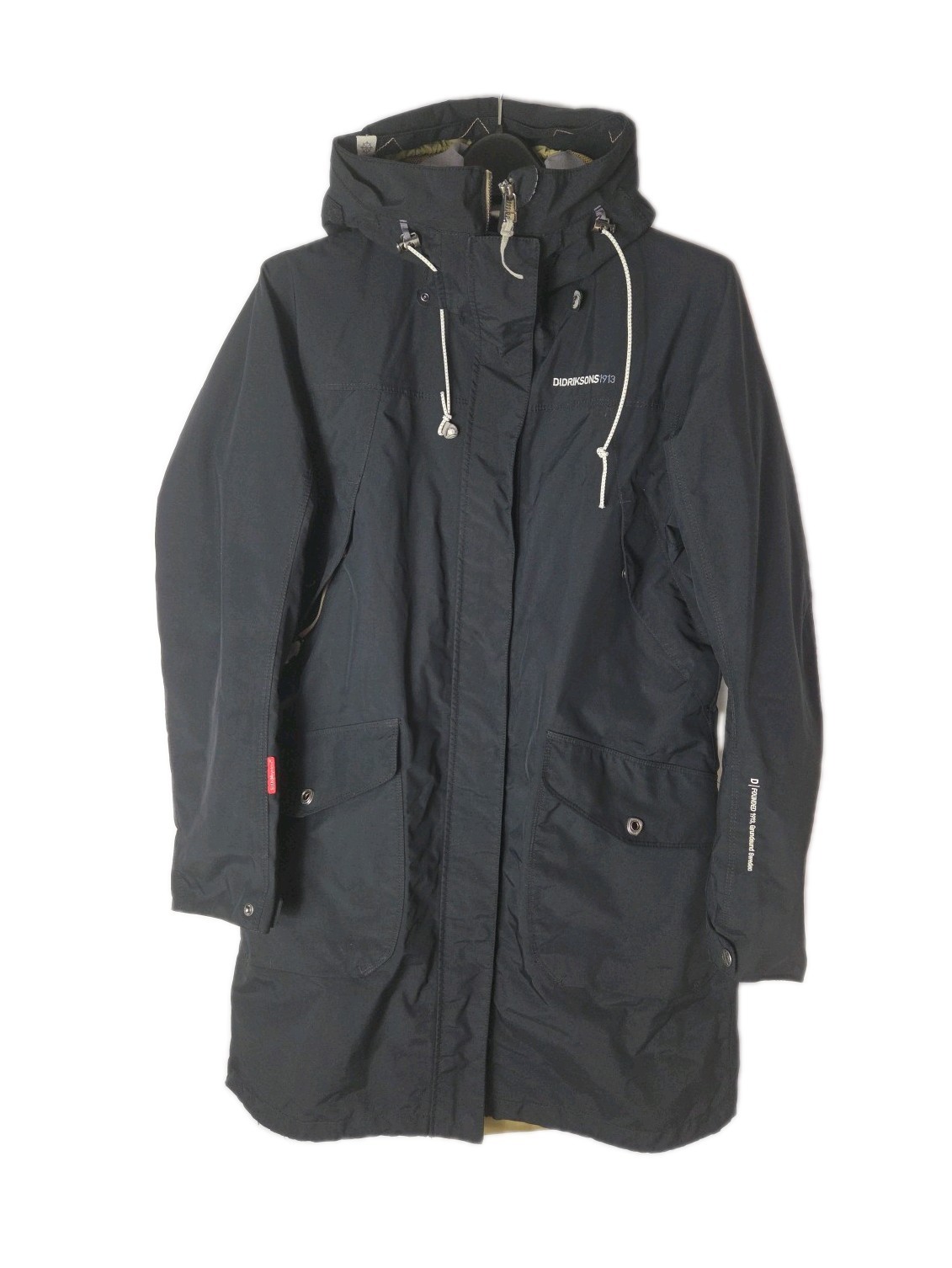 DIDRIKSONS Thelma Parka Women's Waterproof Coat Black Size [40] - FAULTY ZIP