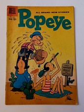 Popeye #50 Dell Comics 1959 Popeye Olive Oyl Solid 67 Yr Old Comic Book