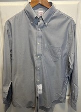 NWT Brooks Brothers Traditional Fit Non-Iron Stretch Striped Shirt 15.5-34