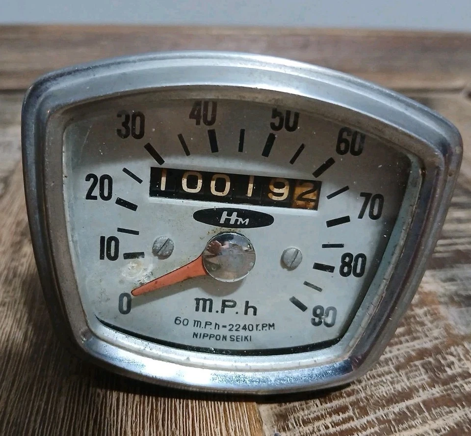 1959 - 64 年本田 C-95 婴儿梦 150 Benly 速度表二手 — 第 2/4 张图片