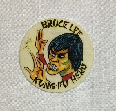 BRUCE LEE 1970 S COX INTERNATIONAL SILK STICKER CARD #43 EXTREMELY RARE BELGIUM