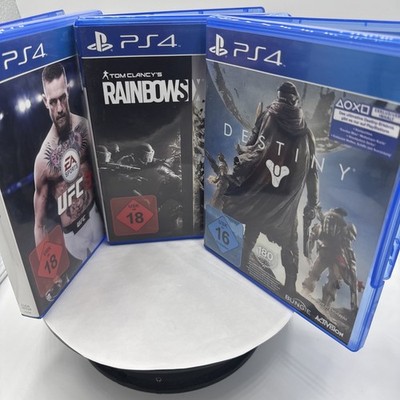 Ps4 Spiele Bundel Ü18 UFC3 Destiny  Rainbow 6 Siege Top Titel