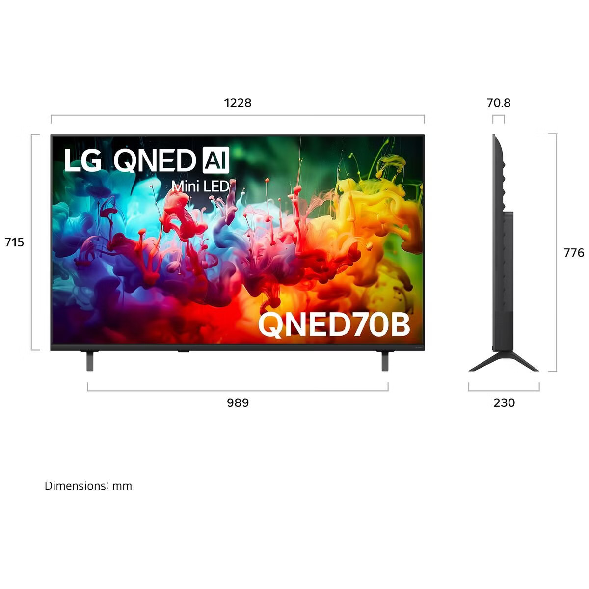 LG 55 Inch QNED70B AI Mini LED 4K Smart TV 55QNED70BSA [2026] — image 13