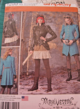 Simplicity 1299 MISSES' STEAMPUNK VICTORIAN COSTUME Sewing Pattern Uncut 14-22