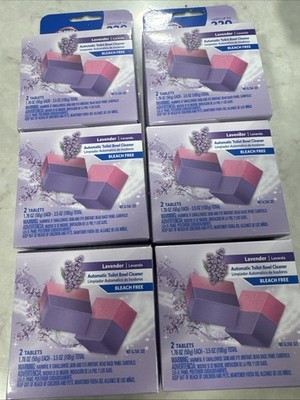  lot 12 Clorox Automatic Toilet Bowl Cleaner Lavender Bleach Free 6 Boxes 2 Ea